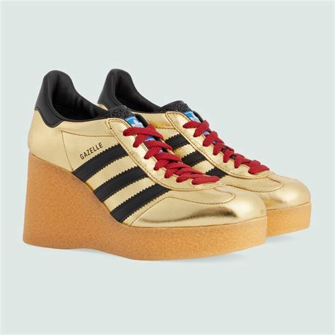 gucci women's adidas x gucci gazelle damensneaker|adidas wedge gazelle goat.